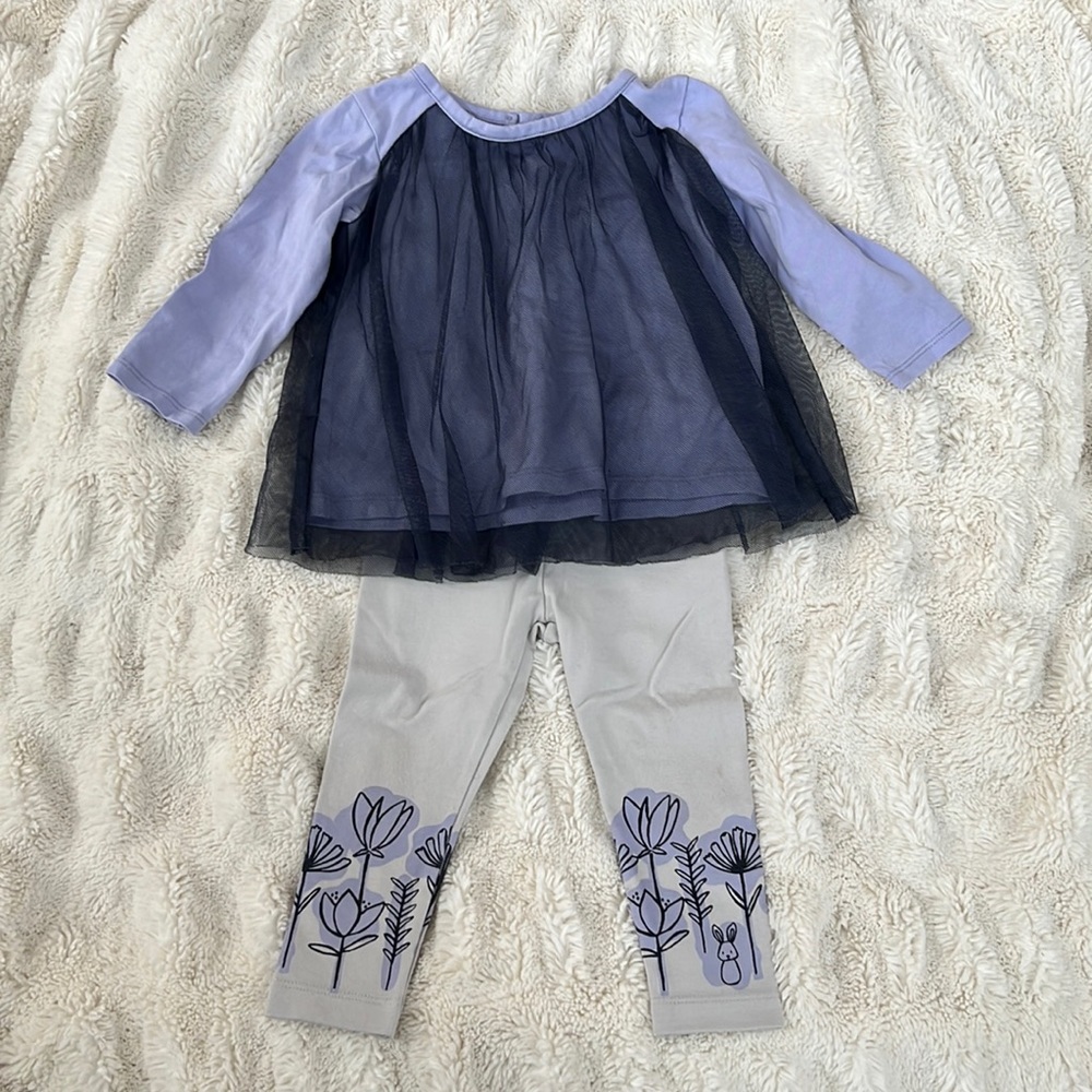 Tea Collection Baby Girl Two-Piece Outfit